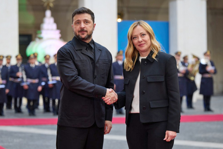 Владимир Зеленский и Джорджа Мелони